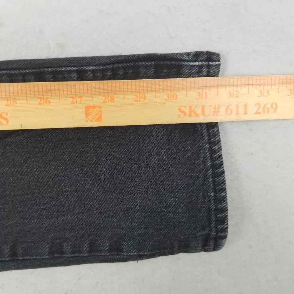 Levis 501 Jeans Mens 31x32 Gray‎ Straight Leg Button Fly Stretch Denim Charcoal